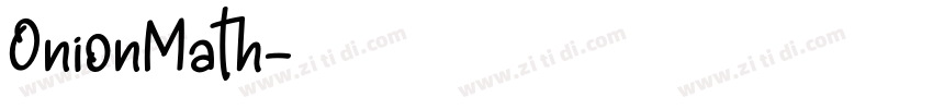 OnionMath字体转换