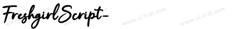 FreshgirlScript字体转换