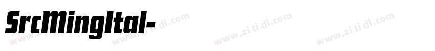 SrcMingItal字体转换