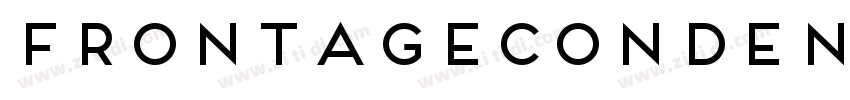 FrontageCondensed字体转换