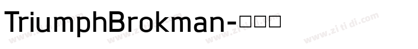 TriumphBrokman字体转换