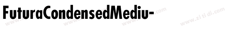 FuturaCondensedMediu字体转换