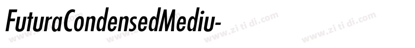 FuturaCondensedMediu字体转换