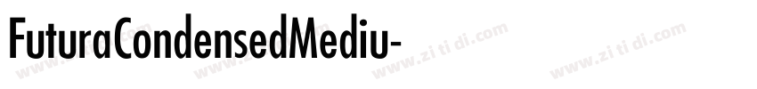 FuturaCondensedMediu字体转换