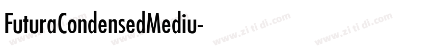 FuturaCondensedMediu字体转换