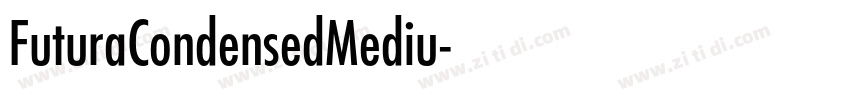 FuturaCondensedMediu字体转换