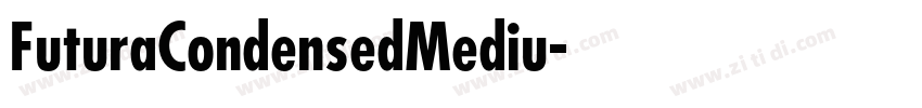 FuturaCondensedMediu字体转换