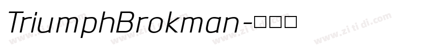 TriumphBrokman字体转换