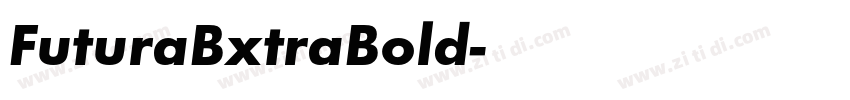 FuturaBxtraBold字体转换