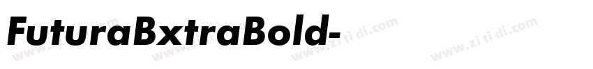 FuturaBxtraBold字体转换