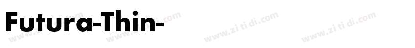 Futura-Thin字体转换