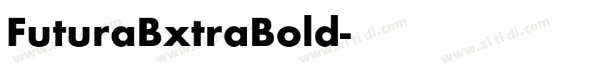 FuturaBxtraBold字体转换