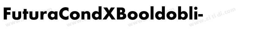 FuturaCondXBooldobli字体转换