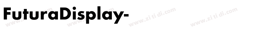FuturaDisplay字体转换