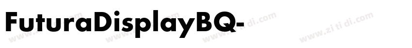 FuturaDisplayBQ字体转换