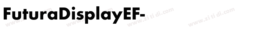 FuturaDisplayEF字体转换