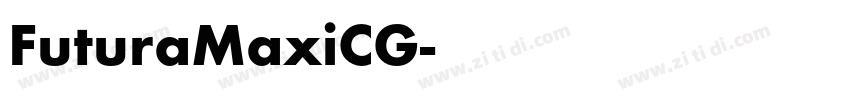 FuturaMaxiCG字体转换