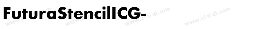 FuturaStencilICG字体转换