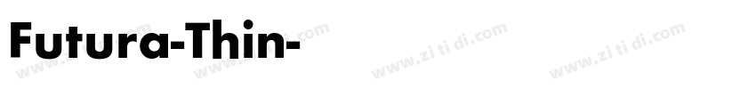 Futura-Thin字体转换
