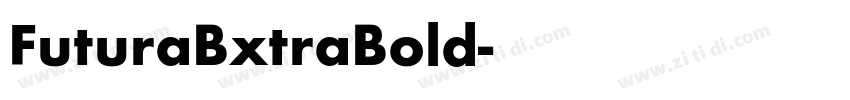 FuturaBxtraBold字体转换