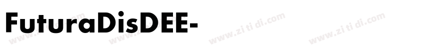 FuturaDisDEE字体转换