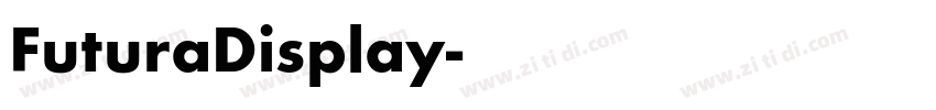 FuturaDisplay字体转换