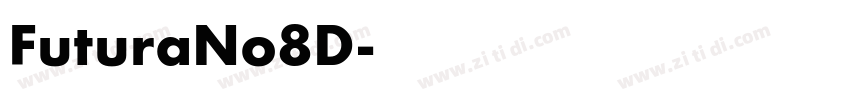 FuturaNo8D字体转换