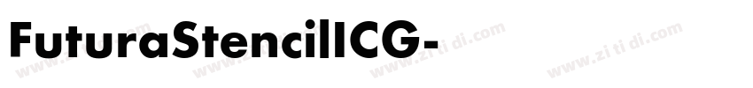 FuturaStencilICG字体转换