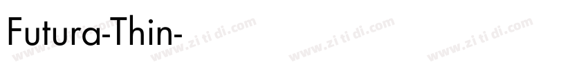 Futura-Thin字体转换