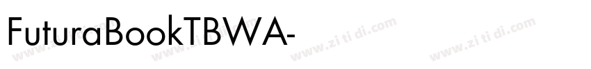 FuturaBookTBWA字体转换