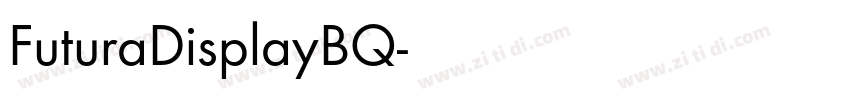 FuturaDisplayBQ字体转换