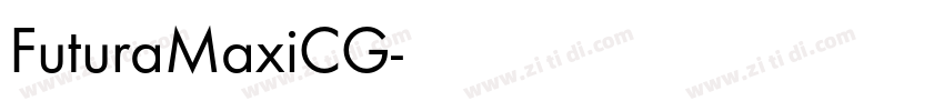 FuturaMaxiCG字体转换