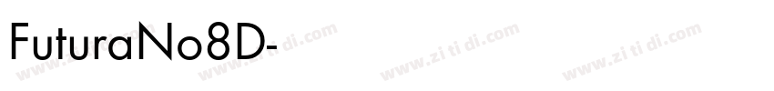 FuturaNo8D字体转换