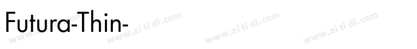 Futura-Thin字体转换
