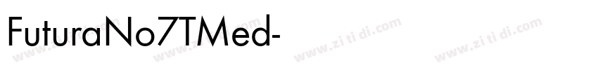 FuturaNo7TMed字体转换