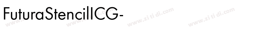 FuturaStencilICG字体转换