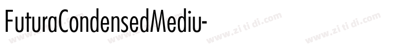 FuturaCondensedMediu字体转换
