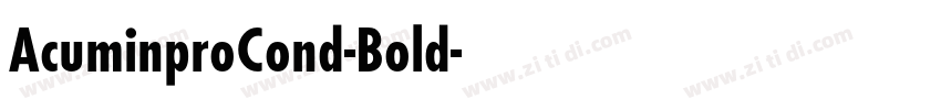 AcuminproCond-Bold字体转换