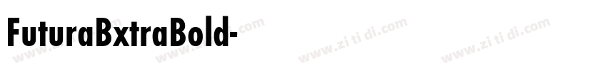 FuturaBxtraBold字体转换