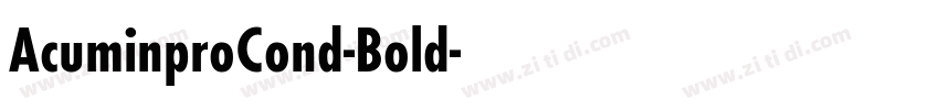 AcuminproCond-Bold字体转换