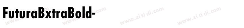 FuturaBxtraBold字体转换