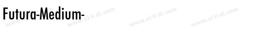 Futura-Medium字体转换