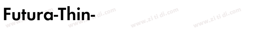 Futura-Thin字体转换