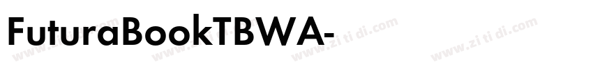 FuturaBookTBWA字体转换