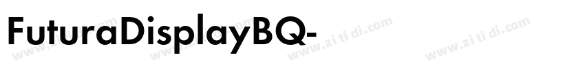 FuturaDisplayBQ字体转换