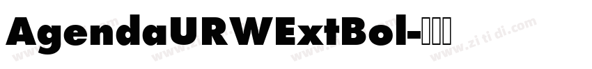 AgendaURWExtBol字体转换