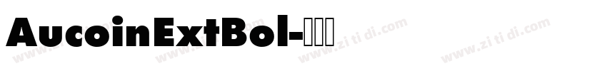 AucoinExtBol字体转换