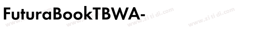 FuturaBookTBWA字体转换