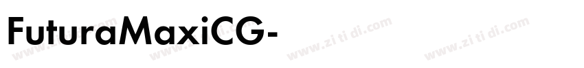 FuturaMaxiCG字体转换