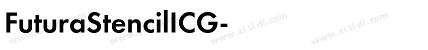 FuturaStencilICG字体转换